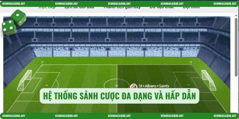 Hệ thống sảnh cược đa dạng và hấp dẫn