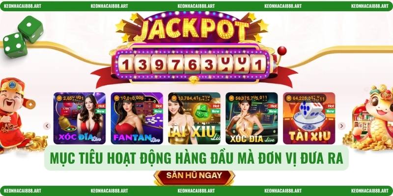 Mục tiêu hoạt động hàng đầu mà đơn vị đưa ra