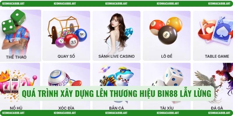 Quá trình xây dựng lên thương hiệu Bin88 lẫy lừng