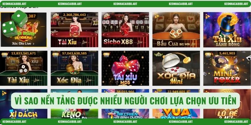 Vì sao nền tảng được nhiều người chơi lựa chọn ưu tiên